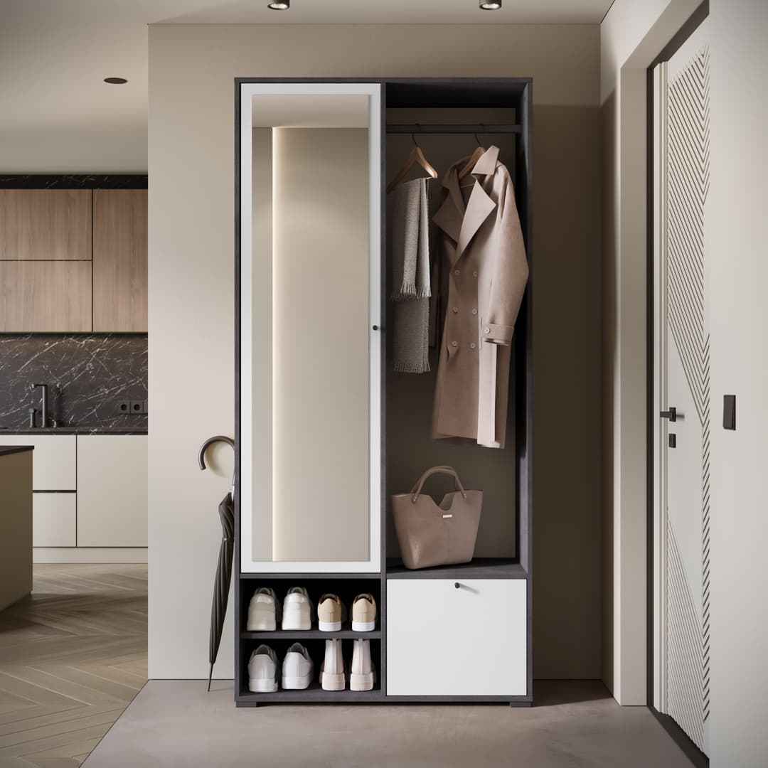 Home affaire Garderobenschrank DINO Kompaktgarderobe | Mehrfarbig