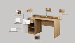 OTTO home Schreibtisch Lund | Holztöne