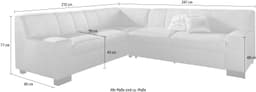 DOMO collection Ecksofa Norma Top | Beige