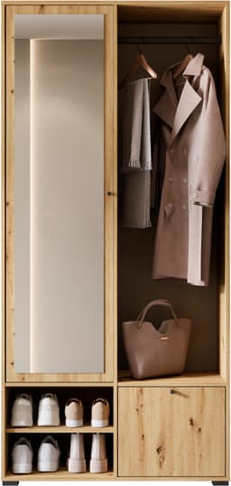 Home affaire Garderobenschrank DINO Kompaktgarderobe | Holztöne