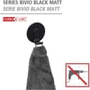 WENKO Wandhaken Uno Bivio | Schwarz 5