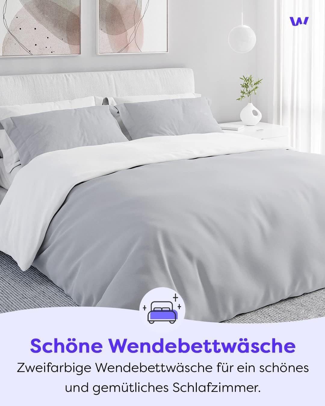 Wolkenfeld Bettwäsche-Set | Grau