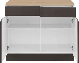 KOCHSTATION Unterschrank KS-Virginia | Grau