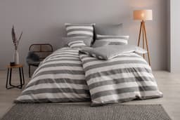 OTTO home Big Stripe Bettwäsche-Set | Grau