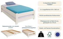 OTTO home Stapelliege Femmy | Weiß