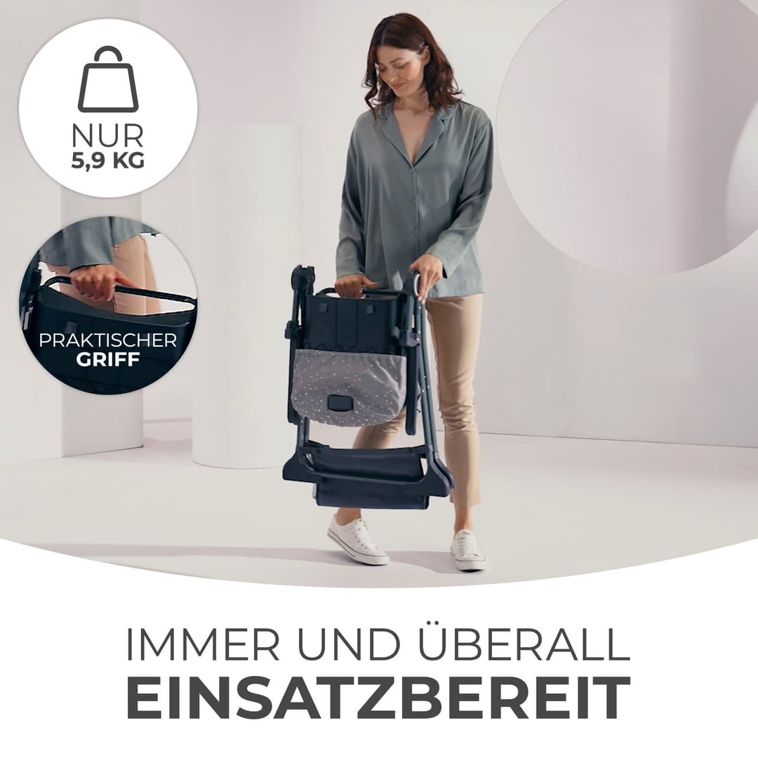 Kinderkraft Kombihochstuhl FOLDEE | Grau