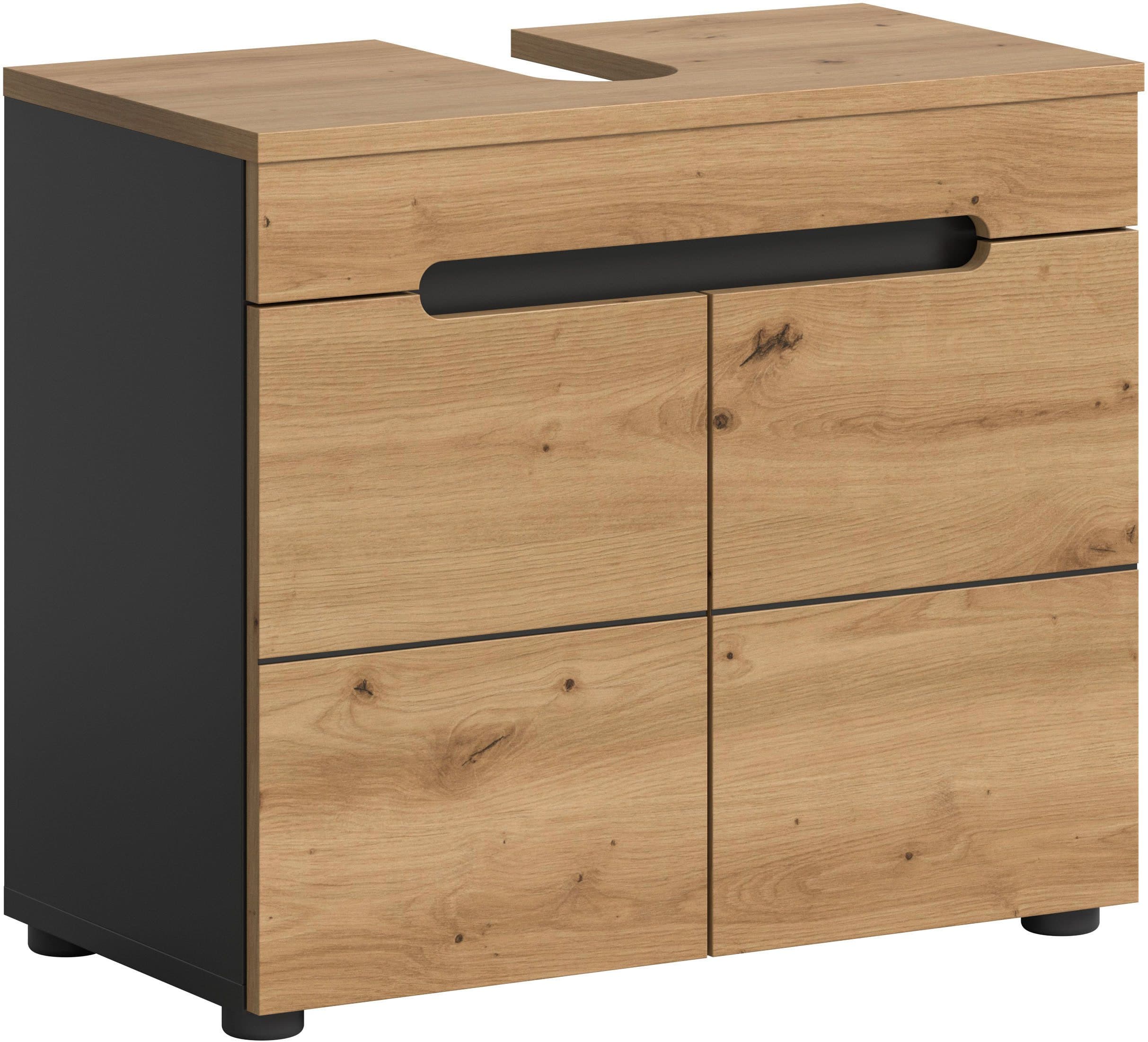 welltime Waschbeckenunterschrank REHAT | Holztöne