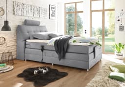 ED EXCITING DESIGN Boxspringbett Palermo | Grau