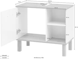 Schildmeyer Waschbeckenunterschrank Padua | Mehrfarbig