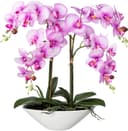 Kunstorchidee Deko-Orchidee Phalaenopsis in Keramikschale | Lila