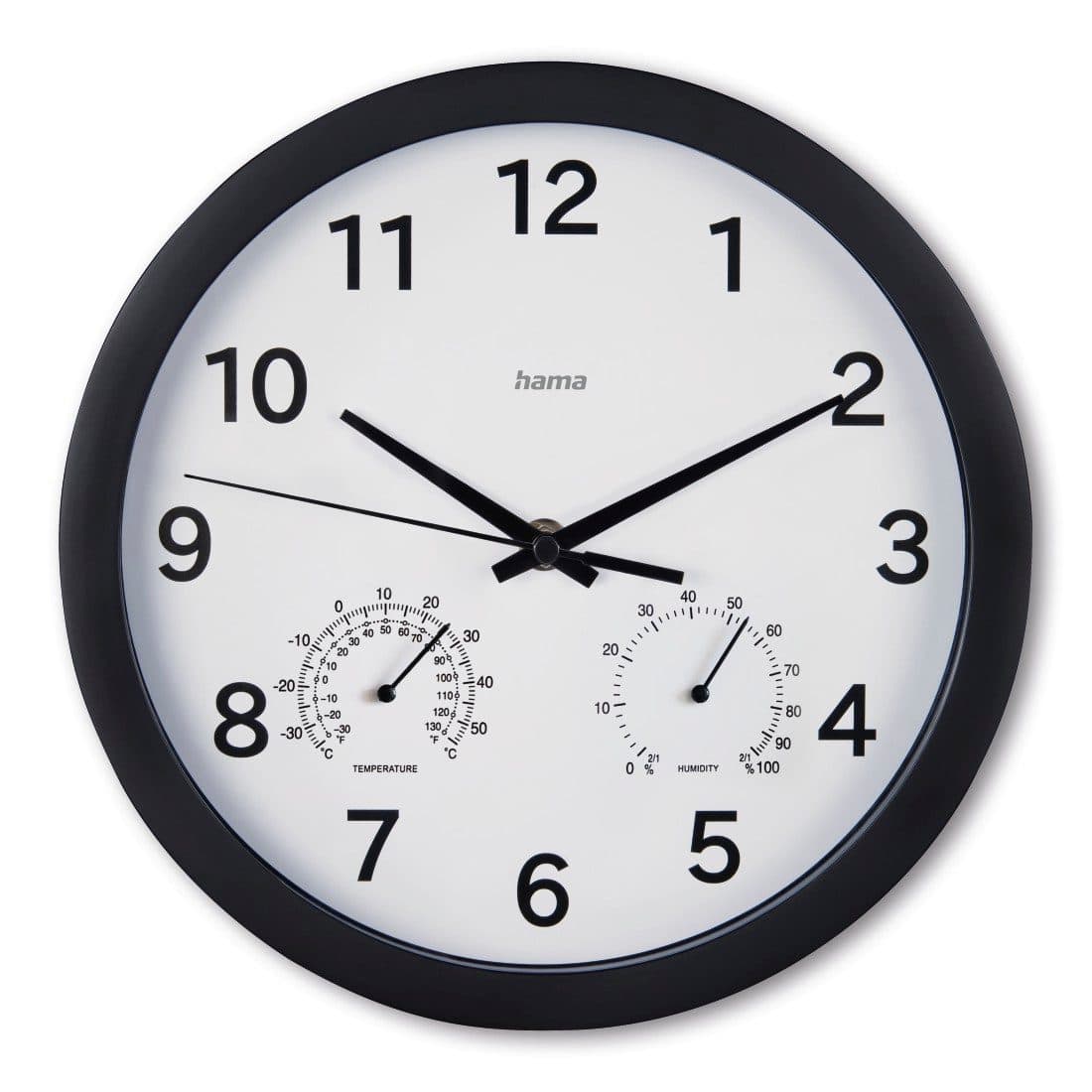 Hama Wanduhr Malta | Schwarz