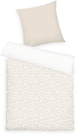 TOM TAILOR HOME Bettwäsche ORGANIC LEAVES | Beige
