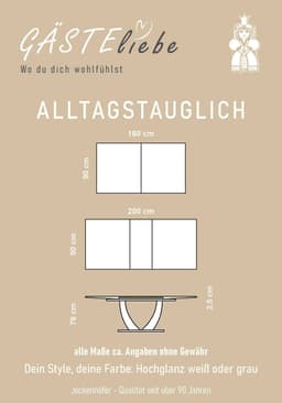 Jockenhöfer Gruppe Esstisch Ulm | Grau