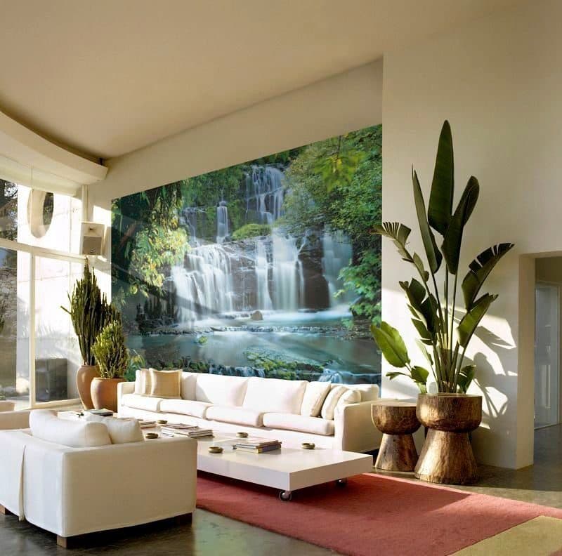 Komar Fototapete Pura Kaunui Falls | Mehrfarbig