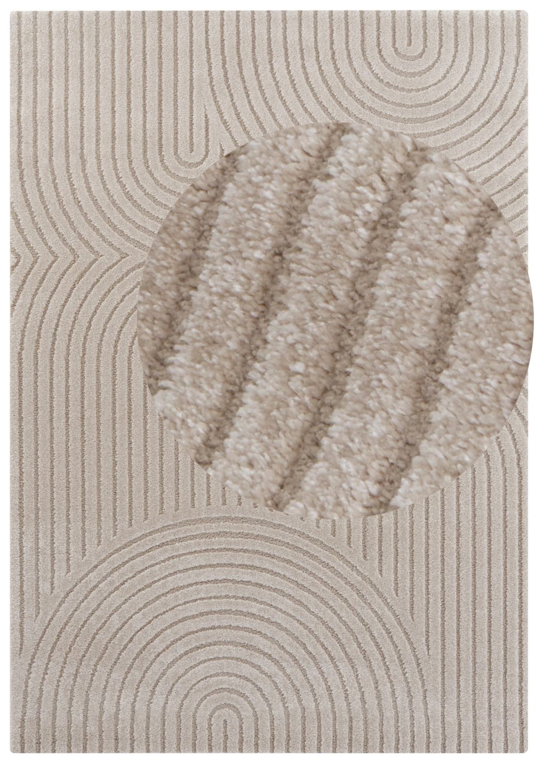 ELLE DECORATION Designteppich Panglao | Beige