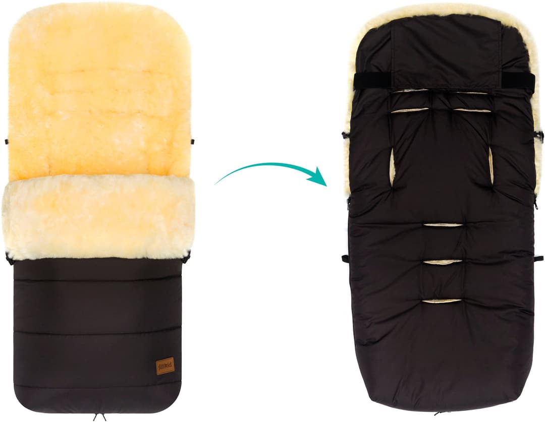 Fillikid Fußsack Engadin | Schwarz