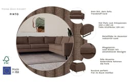 Home affaire Ecksofa Pinto | Braun