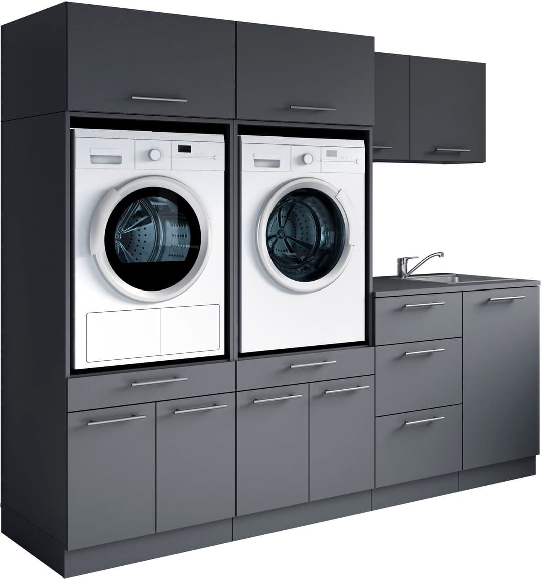 Laundreezy Mehrzweckschrank-Set | Schwarz
