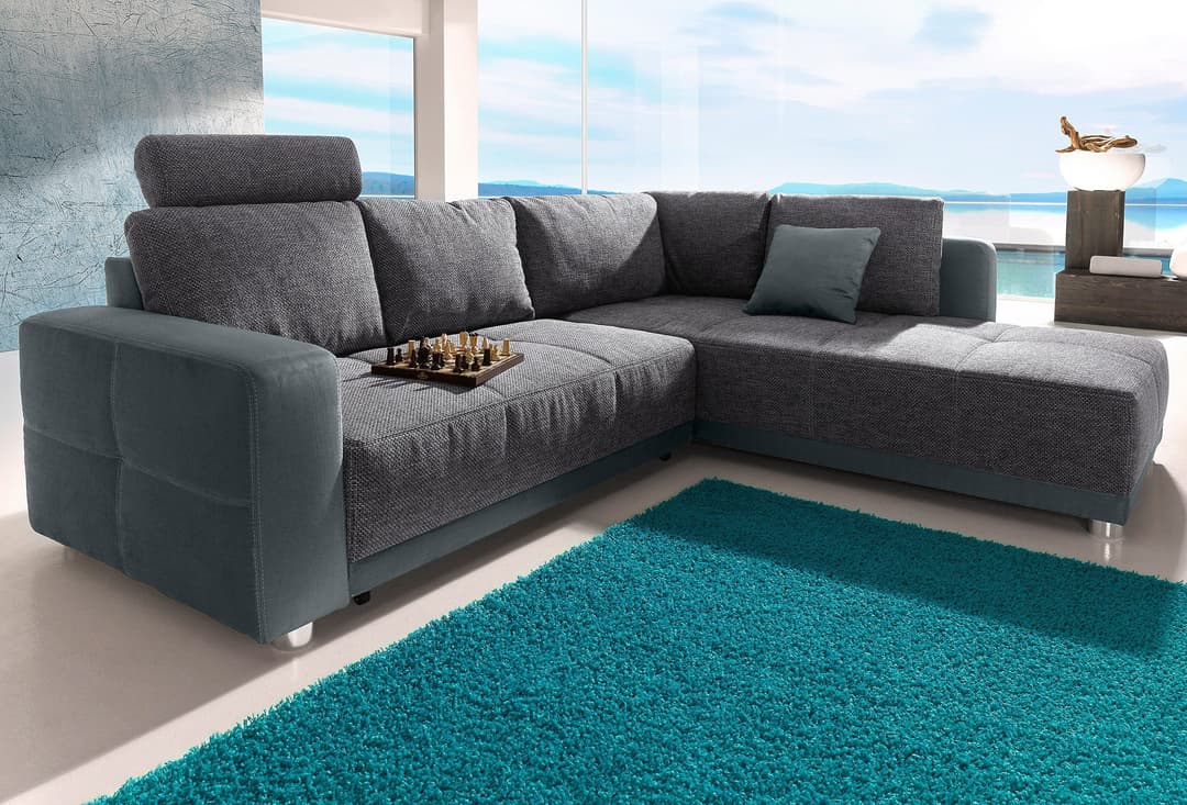 Jockenhöfer Gruppe Ecksofa Orlando L-Form | Grau