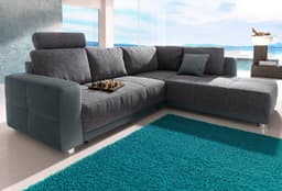 Jockenhöfer Gruppe Ecksofa Orlando L-Form | Grau