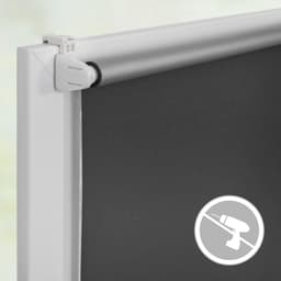 Seitenzugrollo Klemmfix Hitzeschutz | Grau