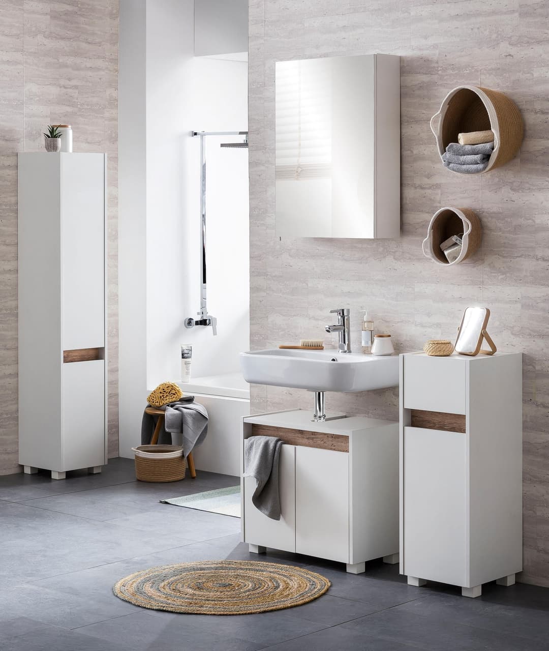 Schildmeyer Spiegelschrank Basic | Weiß