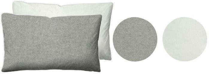 Biberna Kissenbezug Hermal Flanell | Grau
