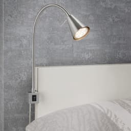 Briloner Leuchten Bettleuchte TUSO 2er Set LED | Grau