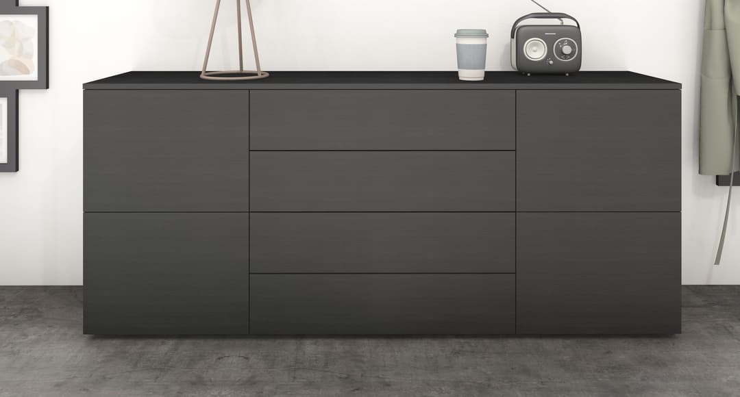 borchardt Möbel Sideboard Rova | Schwarz