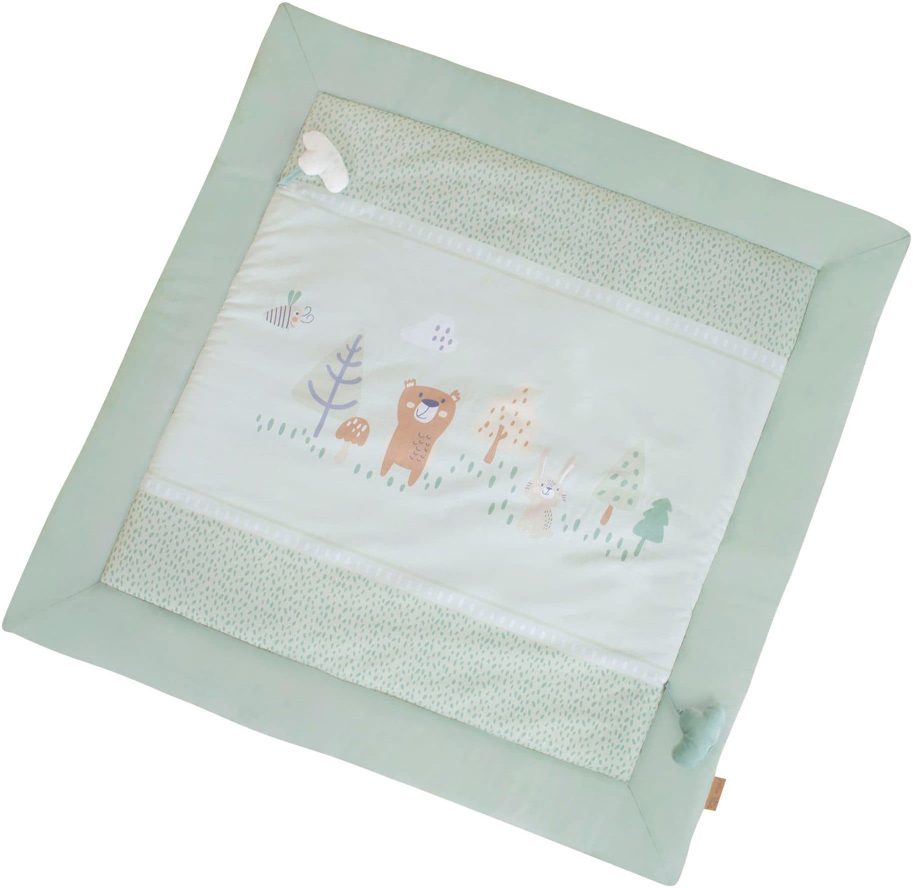 roba® Krabbeldecke Woodland Buddies | Grün