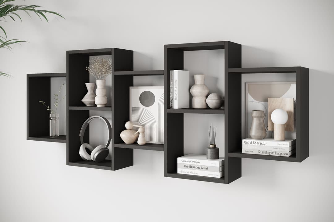 Home affaire Wandregal Trio | Schwarz