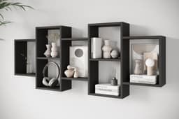 Home affaire Wandregal Trio | Schwarz
