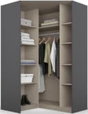 rauch Eckkleiderschrank Bremen | Grau 2