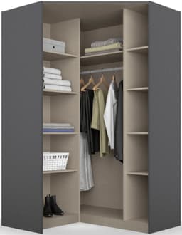 rauch Eckkleiderschrank Bremen | Grau