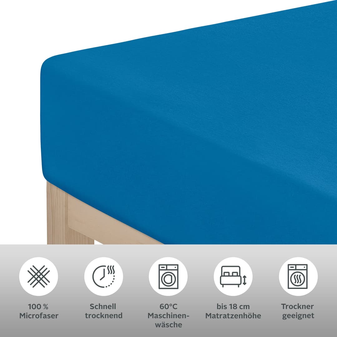 OTTO home Spannbettlaken PAPRIKA | Blau