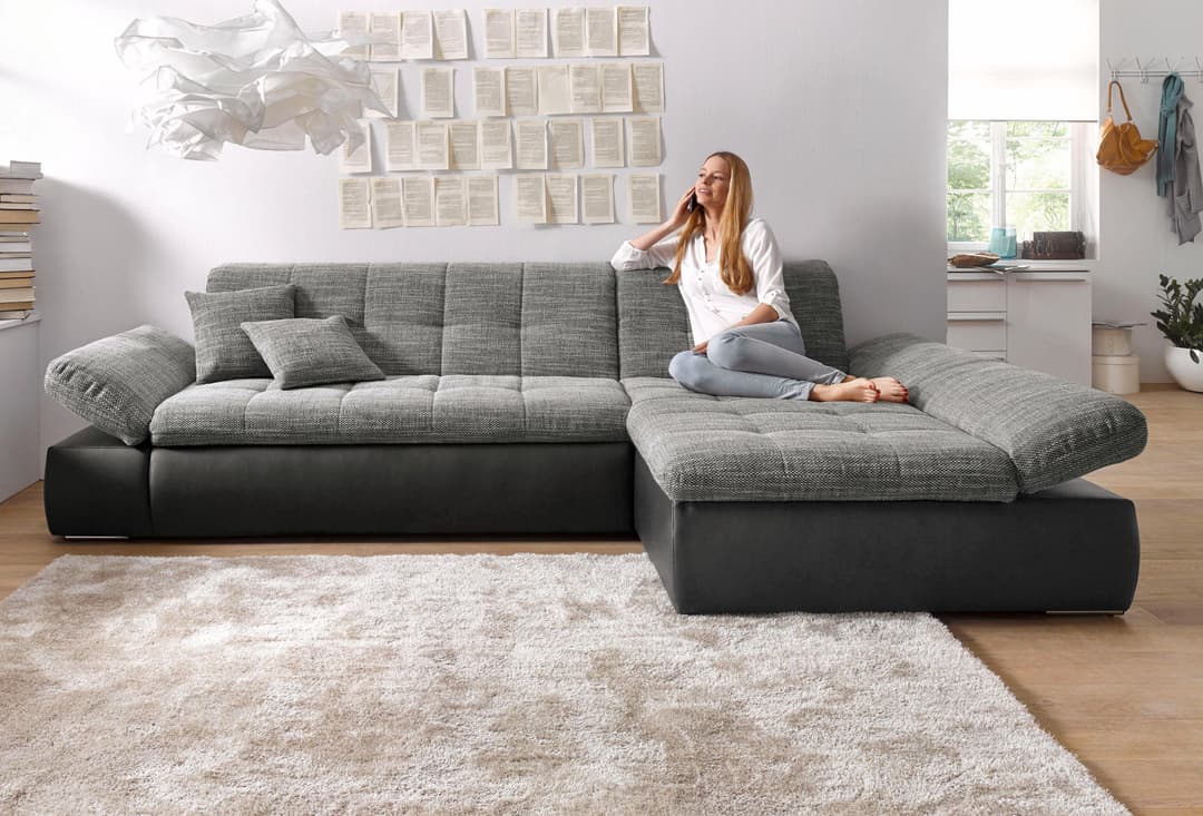 DOMO collection Ecksofa Moric | Mehrfarbig