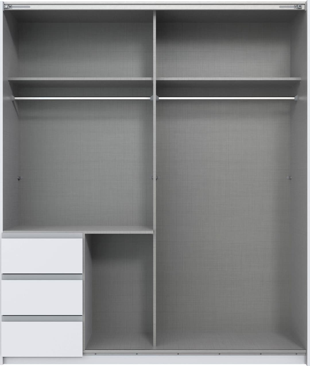 Wimex Schwebetürenschrank Stade | Weiß