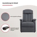 Duo Collection TV-Sessel Delphi | Grau 4