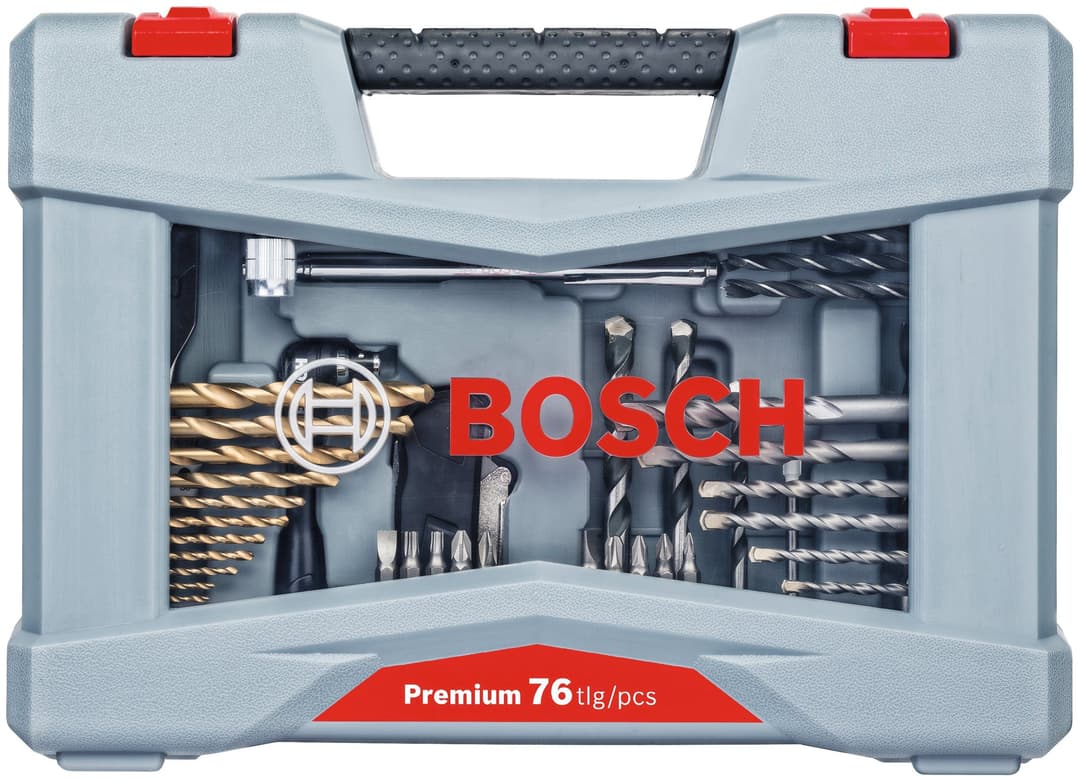 Bosch Professional Werkzeugset Premium X-Line, 76-tlg. | Grau