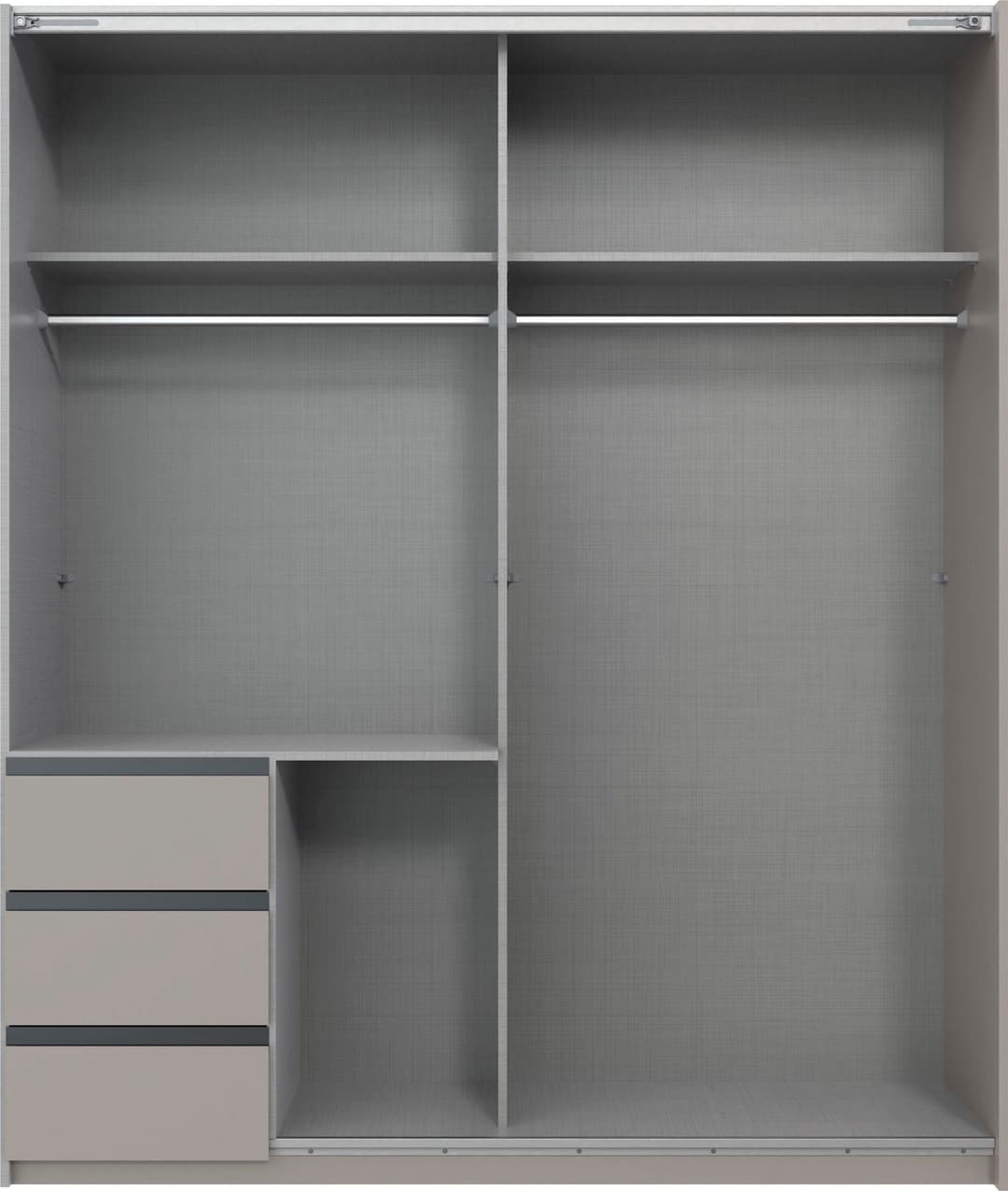 Wimex Schwebetürenschrank Stade | Grau