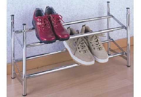 WENKO Schuhregal | Silber