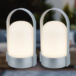 Briloner Leuchten LED Außen-Tischleuchte ASA 7684024 | Silber