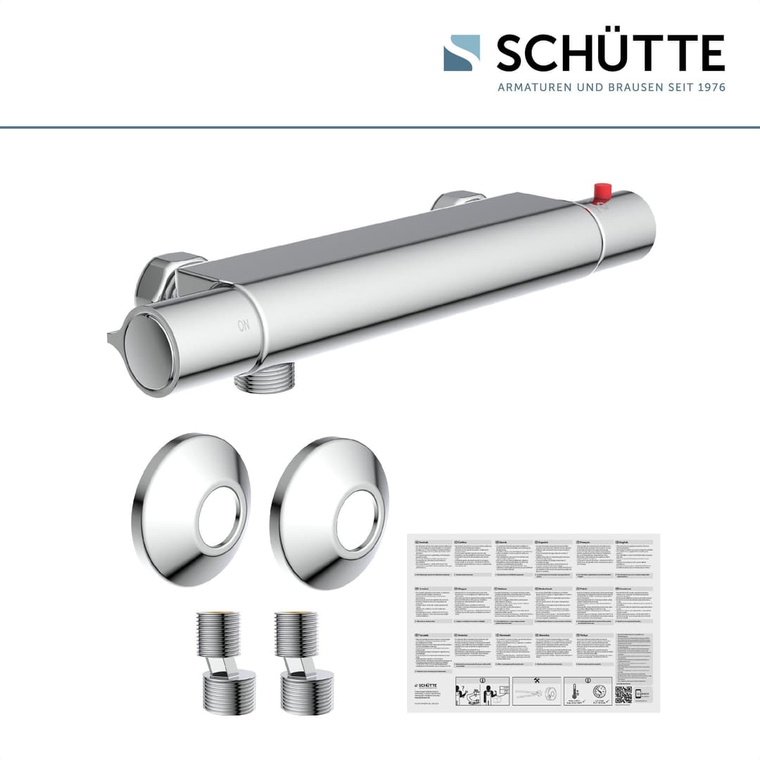 Schütte Duscharmatur Vigo mit Thermostat | Silber