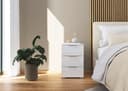 OTTO home Nachtkommode Nachttisch AGORDO | Weiß 2