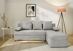 Jockenhöfer Gruppe Ecksofa Starlight L-Form | Grau