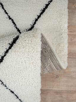 the carpet Teppich Bahar Shaggy | Beige