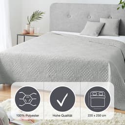 IBENA Tagesdecke Sonio | Grau