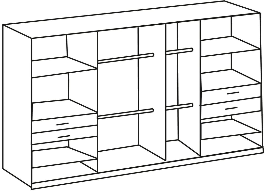 Wimex Kleiderschrank Taiga | Weiß