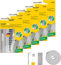 SCHELLENBERG Reparatur-Set Rollladen Gurtfix | Grau