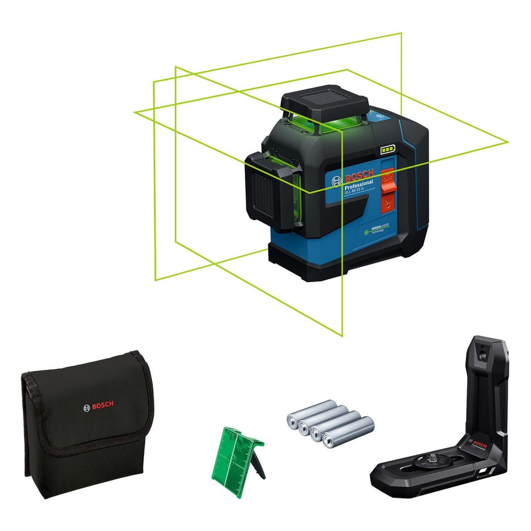 Bosch Professional Linienlaser GLL 80-33 G Professional | Mehrfarbig